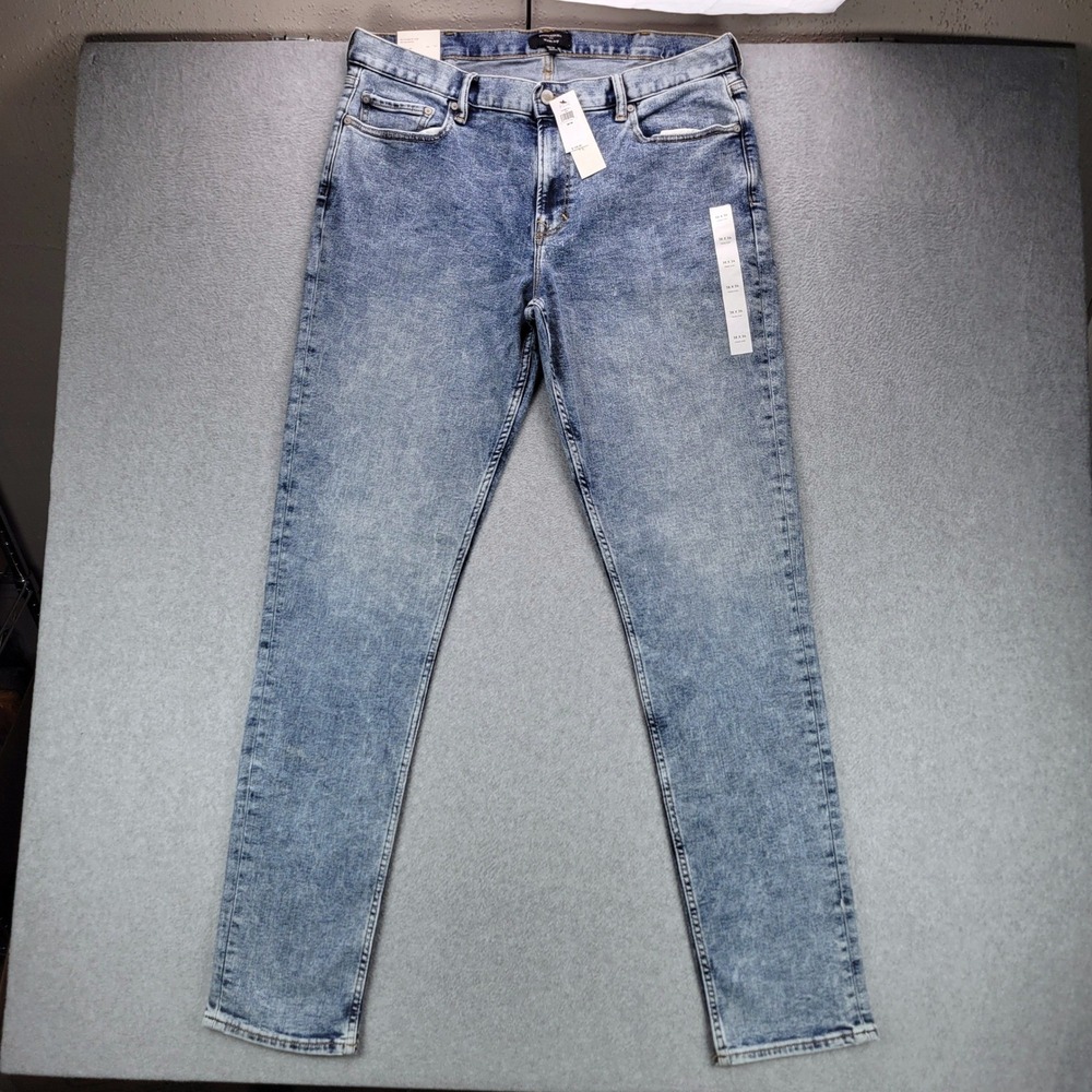 Banana Republic Travel‎ Slim Jeans Mens 38x36 Vintage Medium Acid Wash Stretch